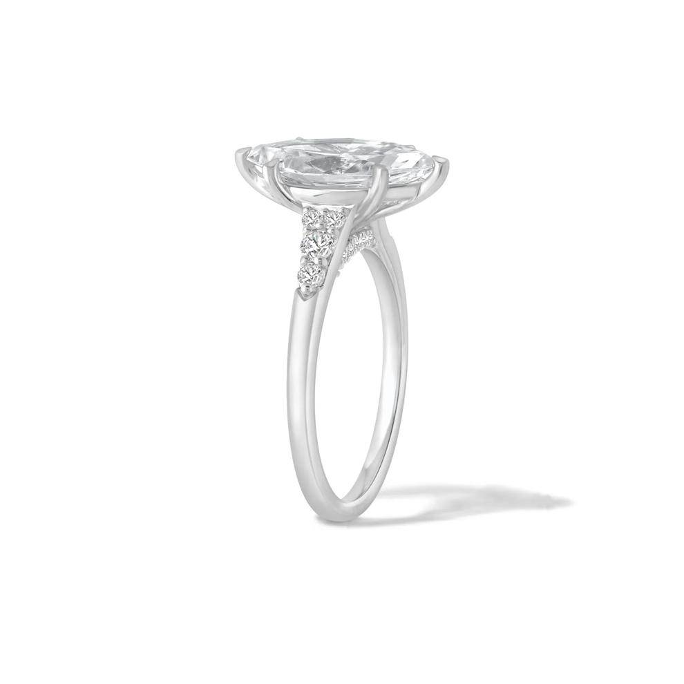 Lab Grown Diamond Marquise Engagement Ring in 14K White Gold (2 3/4 ct. tw.) – Image 3 of 4