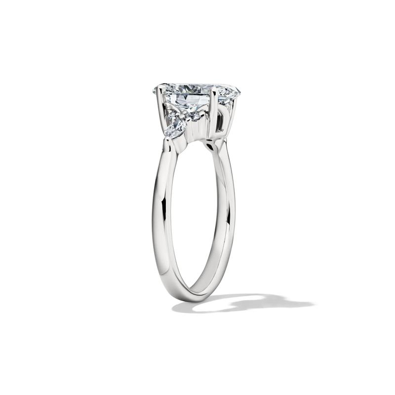 Lab Grown Diamond Oval and Marquise Engagement Ring in 14K White Gold &#40;2 1/4 ct. tw.&#41; – Image 3 of 4