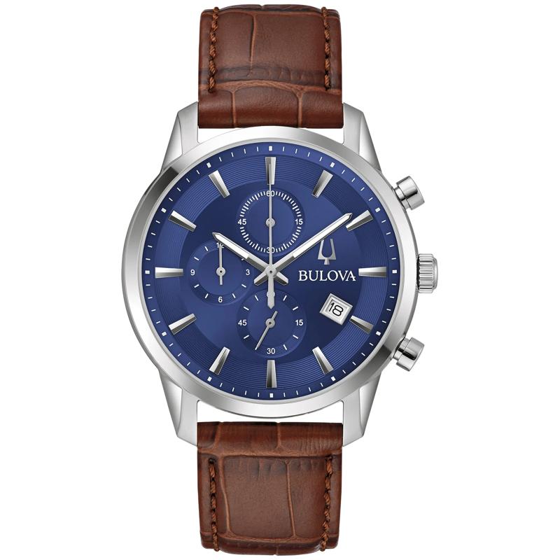 Men&#39;s Sutton Watch in Brown Leather – Image 1 of 3
