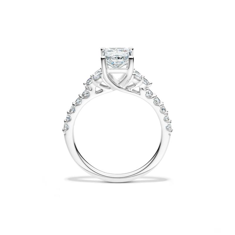 Lab Grown Diamond Radiant-Cut Engagement Ring in 14K White Gold (2 ct. tw.) – Image 2 of 4