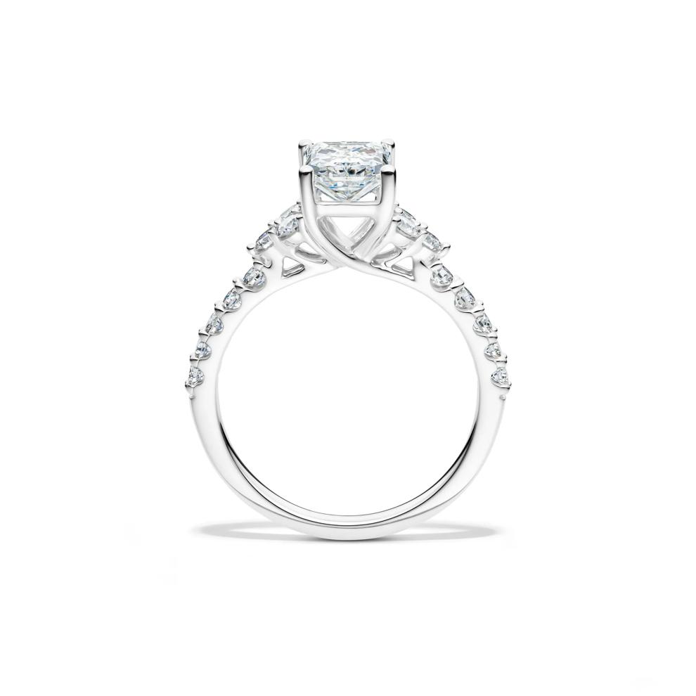 Lab Grown Diamond Radiant-Cut Engagement Ring in 14K White Gold (2 ct. tw.) – Image 2 of 4