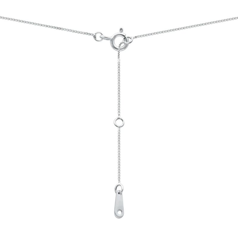 Lab Grown Diamond Halo Pendant in 14K White Gold (3/4 ct. tw.) – Image 4 of 4