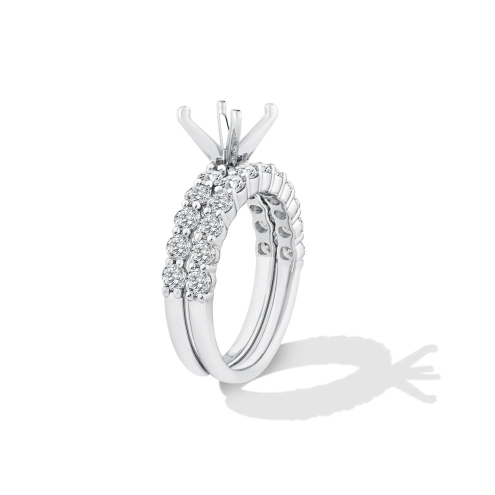 Lab Grown Diamond Semi-Mount Engagement Ring in Platinum (1 1/2 ct. tw.) (Setting Only) – Image 3 of 6