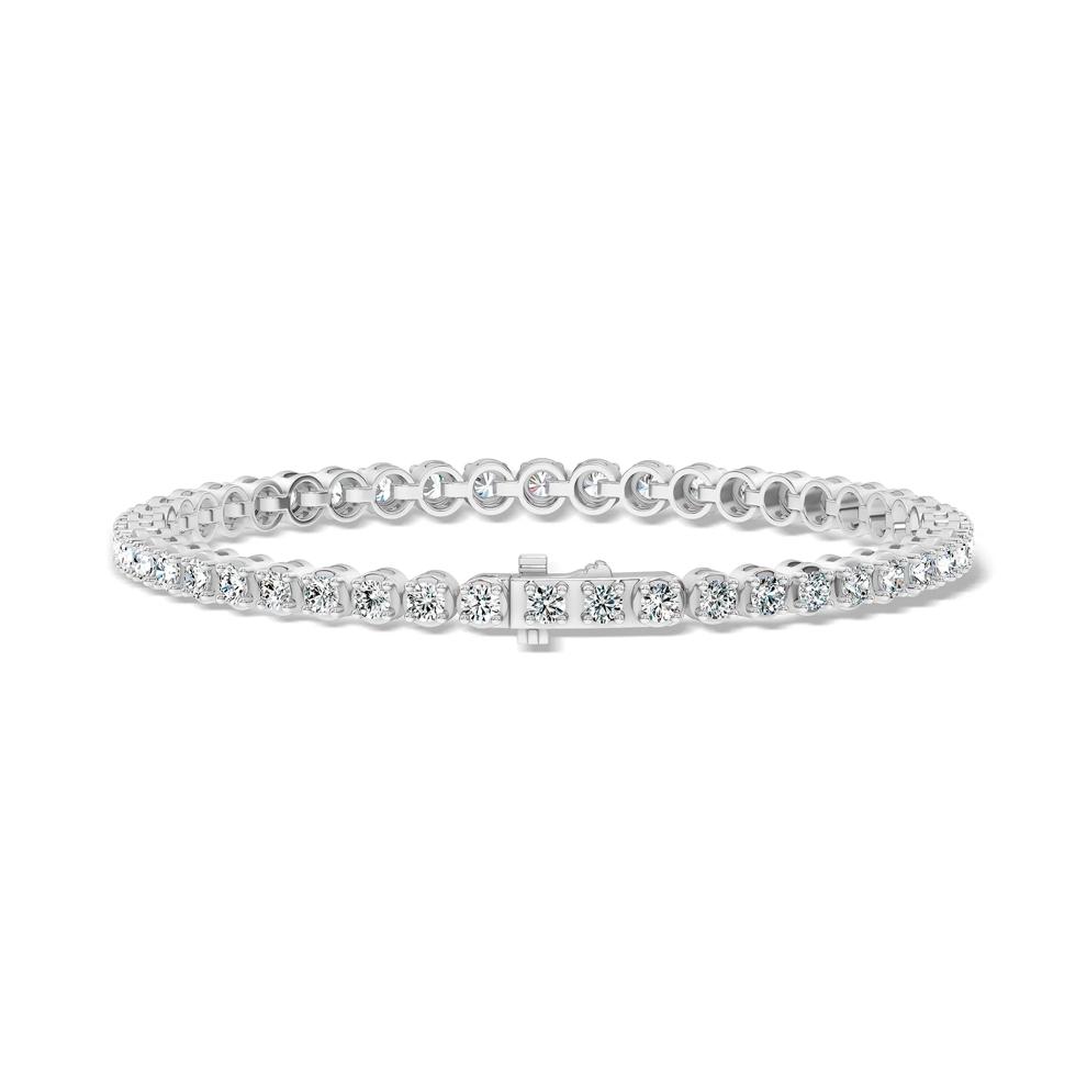 Diamond Tennis Bracelet in 10K White Gold, 7" (5 ct. tw.) – Image 2 of 2