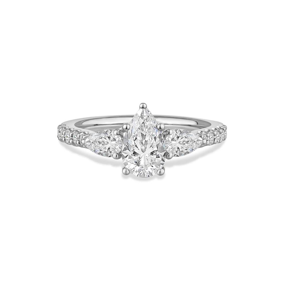 Lab Grown Diamond Three-Stone Engagement Ring in 14K White Gold (2 ct. tw.) – Image 1 of 4