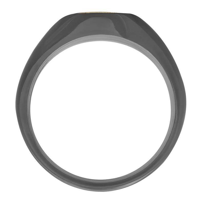 University of Tennessee Signet Ring in 14K Yellow Gold and Zirconium – Image 2 of 3