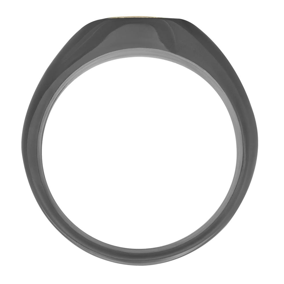 University of Tennessee Signet Ring in 14K Yellow Gold and Zirconium – Image 2 of 3