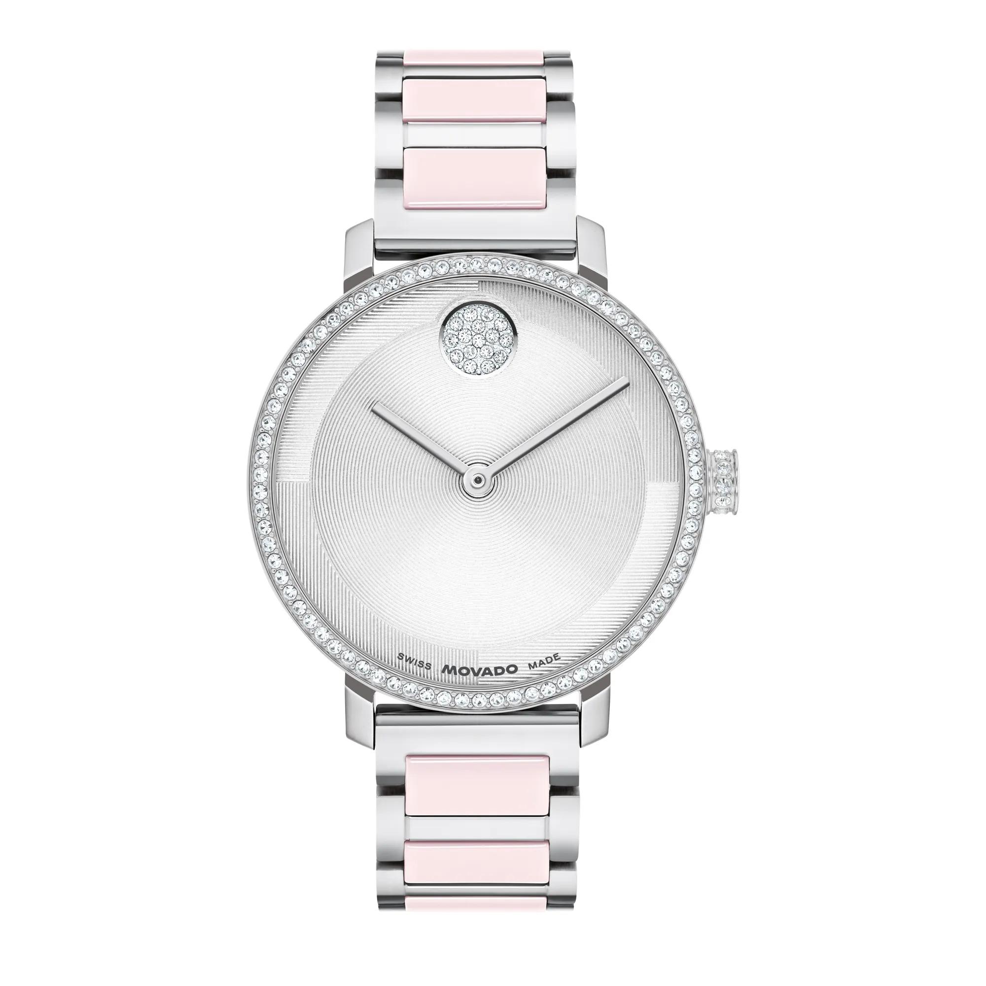 【希少モデル】Movado腕時計（ブラック×ピンク） image-ladies-evolution-watch-