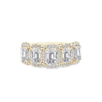 Lab Grown Diamond Five-Stone Anniversary Band in 10K Yellow Gold (3 ct. tw.)