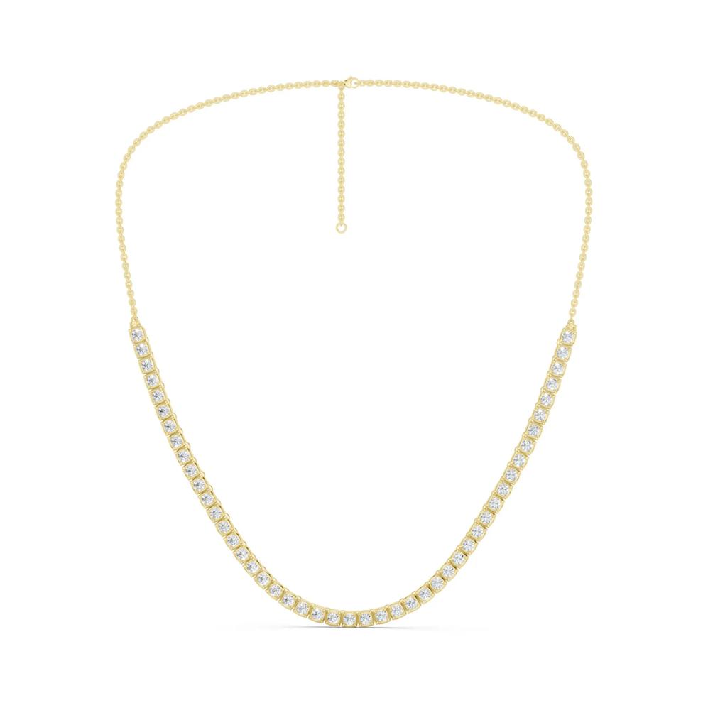 Lab Grown Diamond Tennis Necklace in 10K Yellow Gold (3 ct. tw.) – Image 1 of 5