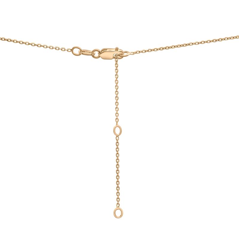 Lab-Created White Sapphire Butterfly Station Necklace in Vermeil – Image 3 of 6