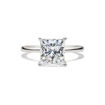 Lab Grown Diamond Princess-Cut Solitaire Engagement Ring