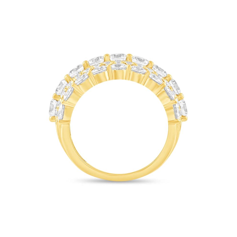 Diamond Multi-Row Band in 10K Yellow Gold (5 ct. tw.) – Image 2 of 4