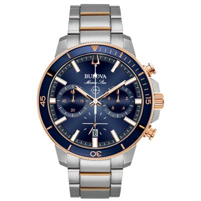 Gent's Marine Star Watch in Two-Tone Stainless Steel