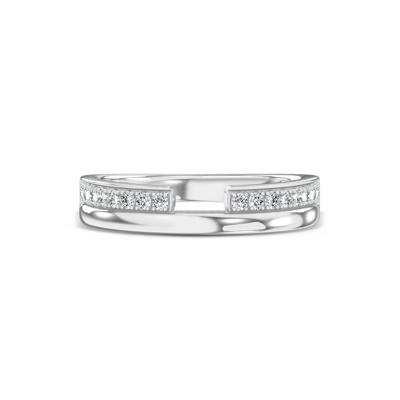 Lab Grown Diamond Bold Stacked Open Band in 10K Gold