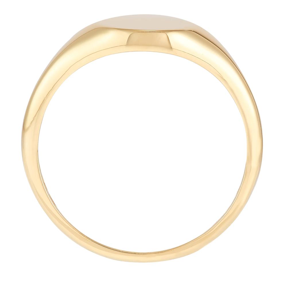 Polished Round Signet Ring in 14K Yellow Gold – Image 3 of 3