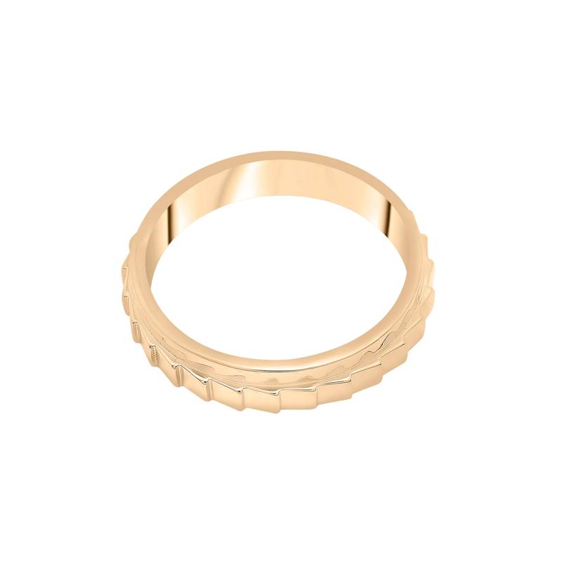Ribbed Ring in Vermeil – Image 4 of 7