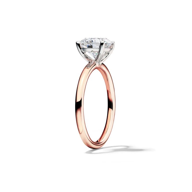 Lab Grown Diamond Round Solitaire Ring in 14K Rose Gold &#40;2 ct.&#41; – Image 3 of 4