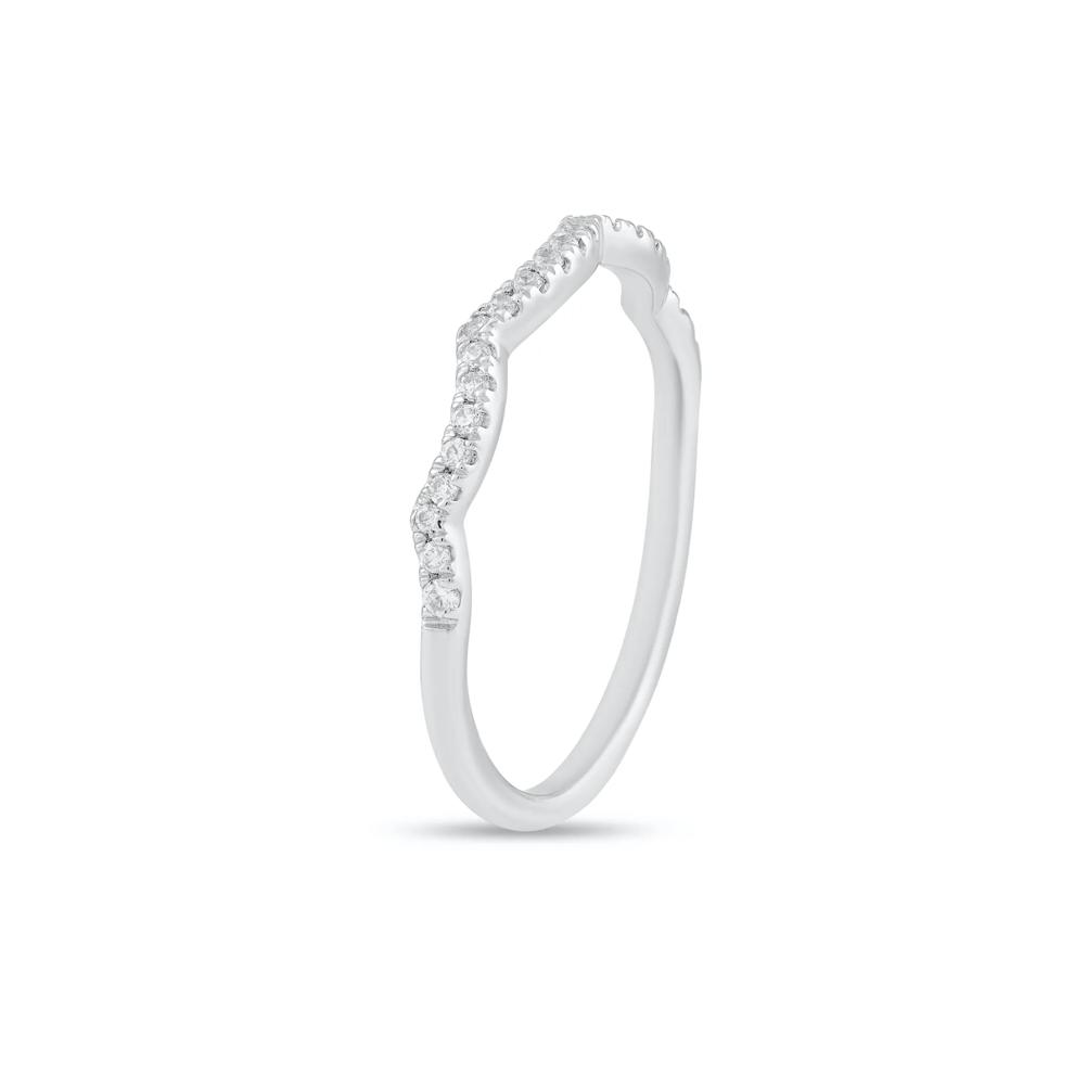 Diamond Round Center Engagement Set in 10K White Gold (1/2 ct. tw.) – Image 6 of 6