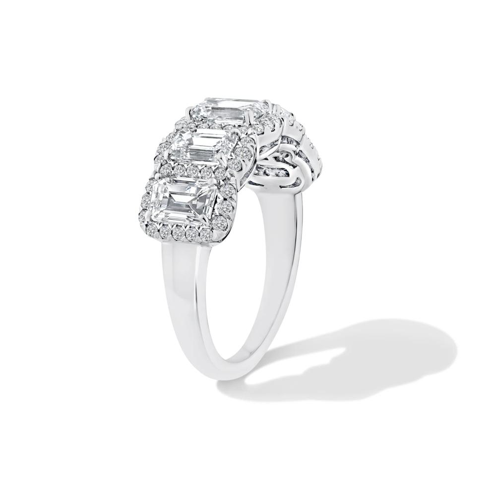 Lab Grown Diamond Five-Stone Anniversary Band in 10K White Gold (3 ct. tw.) – Image 3 of 4