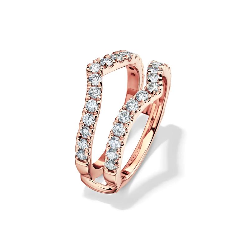 Lab Grown Diamond Chevron Ring Insert in 14K Rose Gold &#40;1 ct. tw.&#41;  – Image 4 of 4