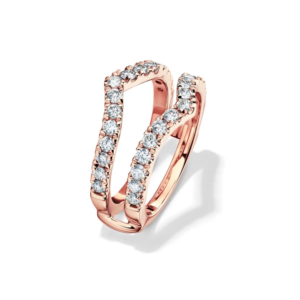 Lab Grown Diamond Chevron Ring Insert in 14K Rose Gold (1 ct. tw.)  – Image 4 of 4