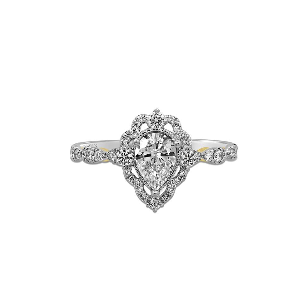 Fay Pear-Shaped Diamond Engagement Ring in 14k white gold (1 ct. tw.)  – Image 1 of 3