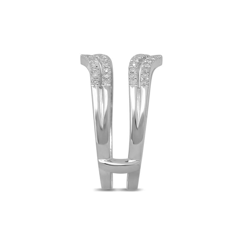 1/3 ct. tw. Diamond Ring Enhancer in 14K White Gold  – Image 3 of 3