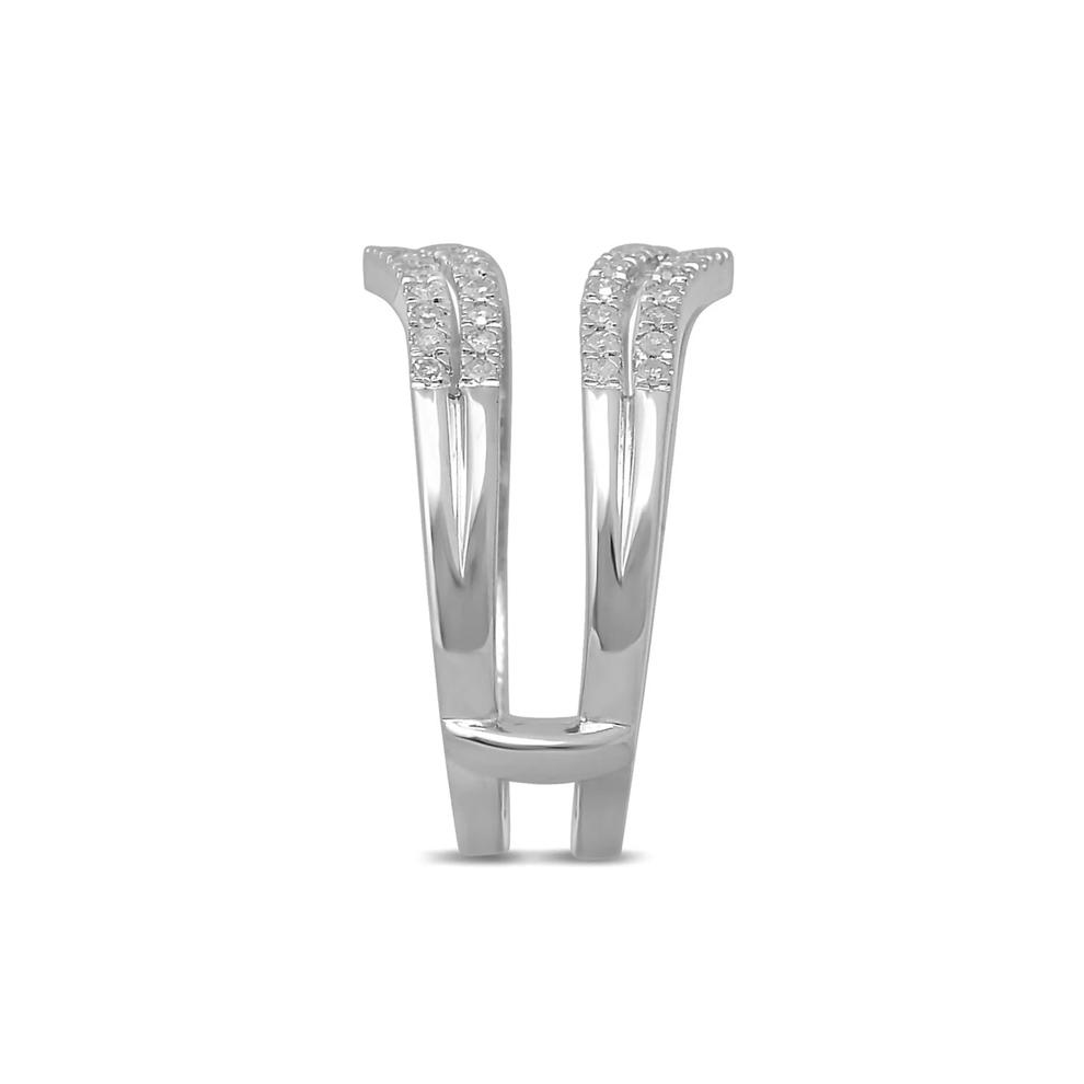 1/3 ct. tw. Diamond Ring Enhancer in 14K White Gold  – Image 3 of 3