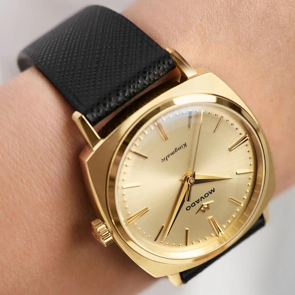 Men's Kingmatic Watch in Black Leather – Image 5 of 6