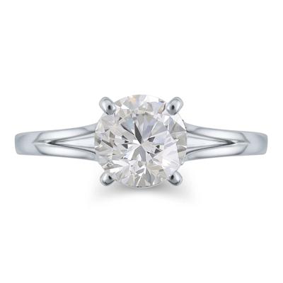 Split-Shank Semi-Mount Engagement Ring in 14K Gold (Setting Only)