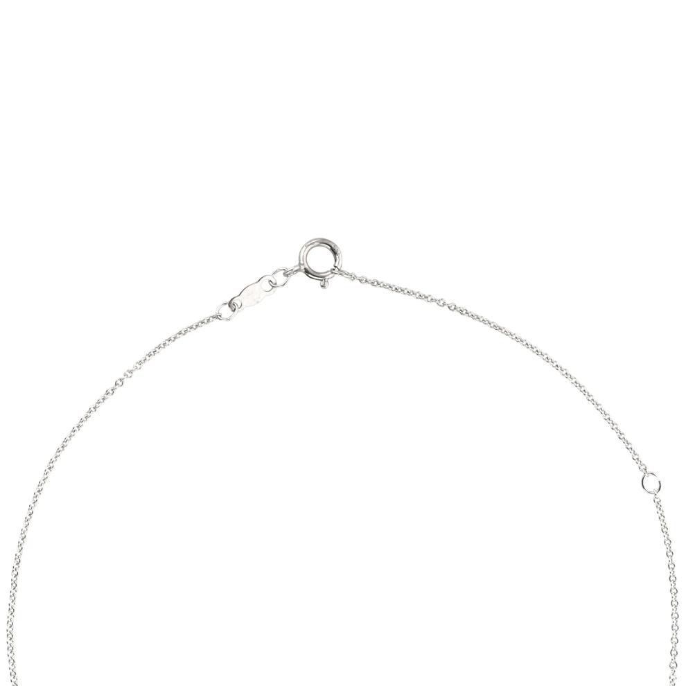 Lab-Created Blue Sapphire &amp; Diamond Accent Cross Pendant in Sterling Silver – Image 2 of 4