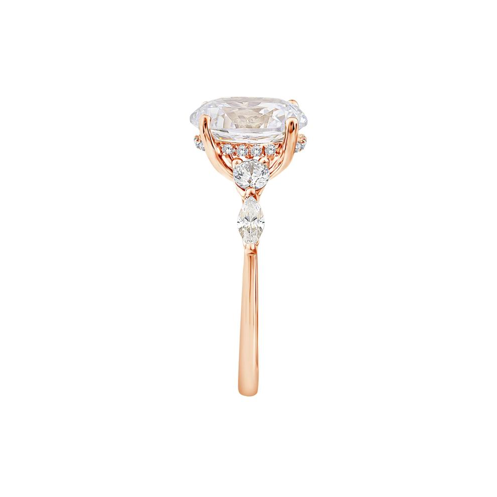 Lab Grown Diamond Engagement Ring in 14K Rose Gold (3 3/4 ct. tw.) – Image 3 of 3