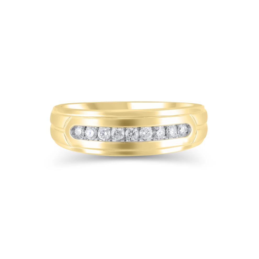 Men's Diamond Band in 14K Yellow Gold (1/4 ct. tw.) – Image 1 of 1