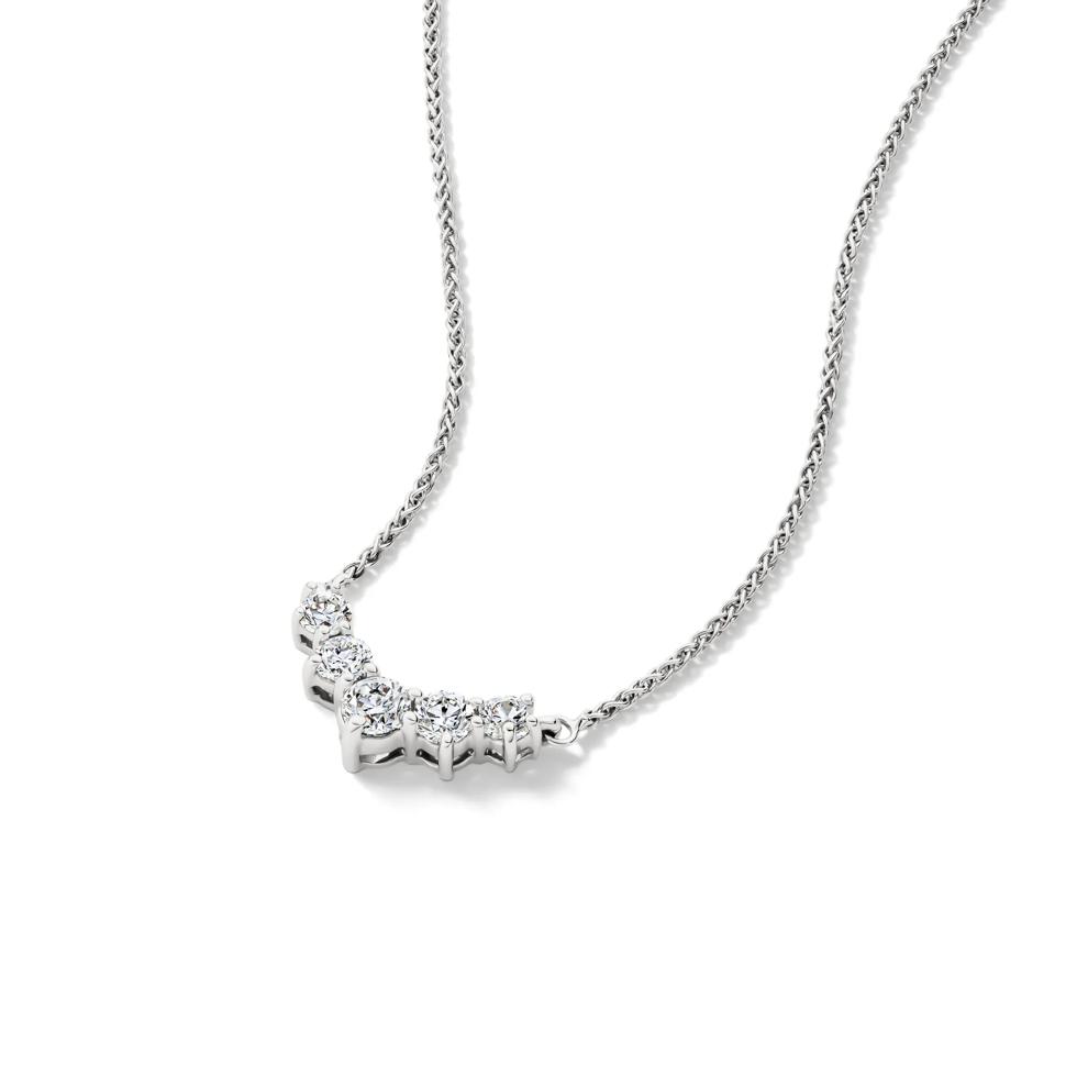 1 ct. tw. Diamond Necklace in 14K White Gold – Image 4 of 4