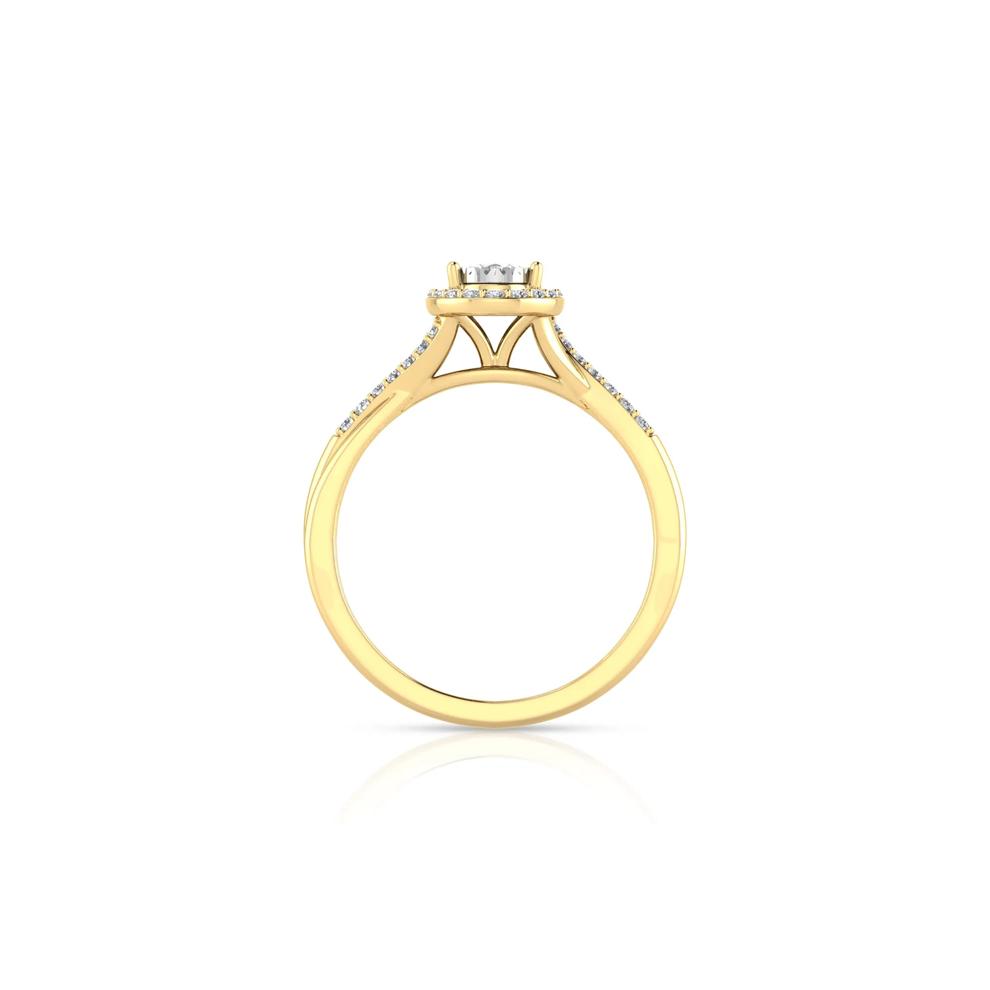 Lab Grown Diamond Promise Ring in 10K Yellow Gold (1/2 ct. tw.) – Image 2 of 3