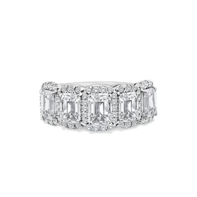 Lab Grown Diamond Five-Stone Anniversary Band in 10K Gold