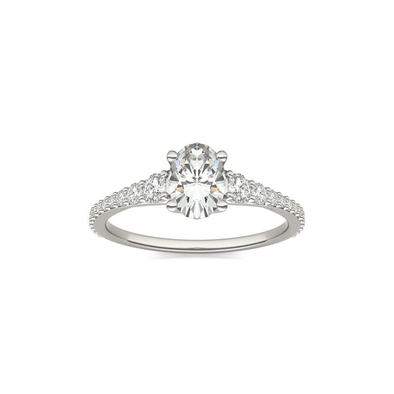 Lab-Created Moissanite Engagement Ring in 14K White Gold &#40;1 1/3 ct. dew&#41; – Image 5 of 5