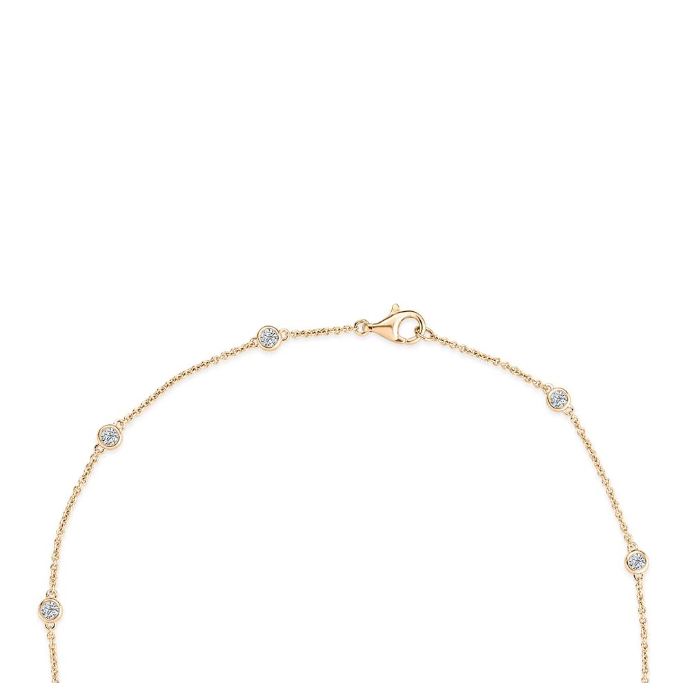 Diamond Long Station Necklace in 10K Yellow Gold, 24" (1 ct. tw.) – Image 2 of 4