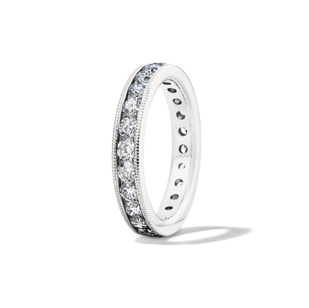 Lab Grown Diamond Channel Milgrain Eternity Band in 14K White Gold (1 5/8 ct. tw.) – Image 3 of 4