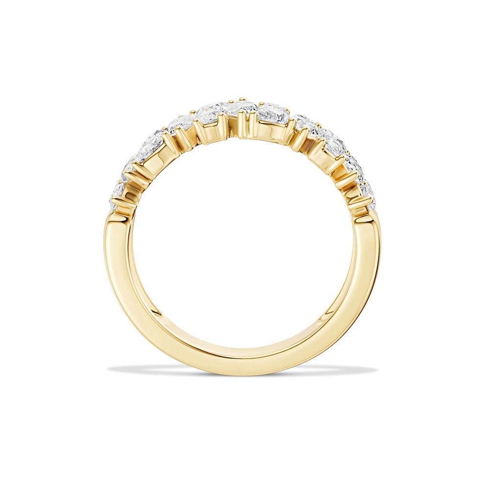 Lab Grown Diamond Multi-Row Anniversary Band in 10K Yellow Gold (1 ct. tw.) – Image 3 of 4
