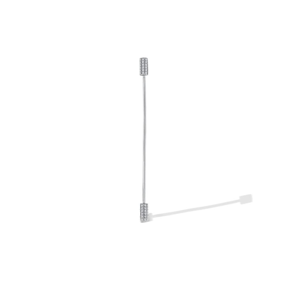 Men's Diamond Lapel Pin in Sterling Silver (1/3 ct. tw.) – Image 1 of 2