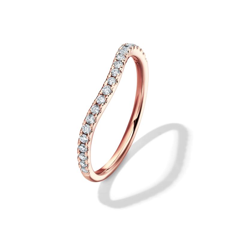 Lab Grown Diamond Contour Band in 14K Rose Gold &#40;1/5 ct. tw.&#41; – Image 4 of 4