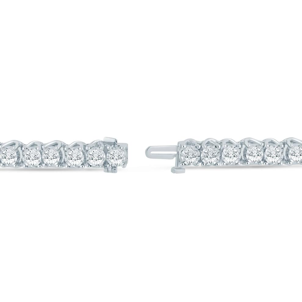 Men's Lab Grown Diamond Line Bracelet in 10K White Gold (6 ct. tw.) – Image 2 of 2