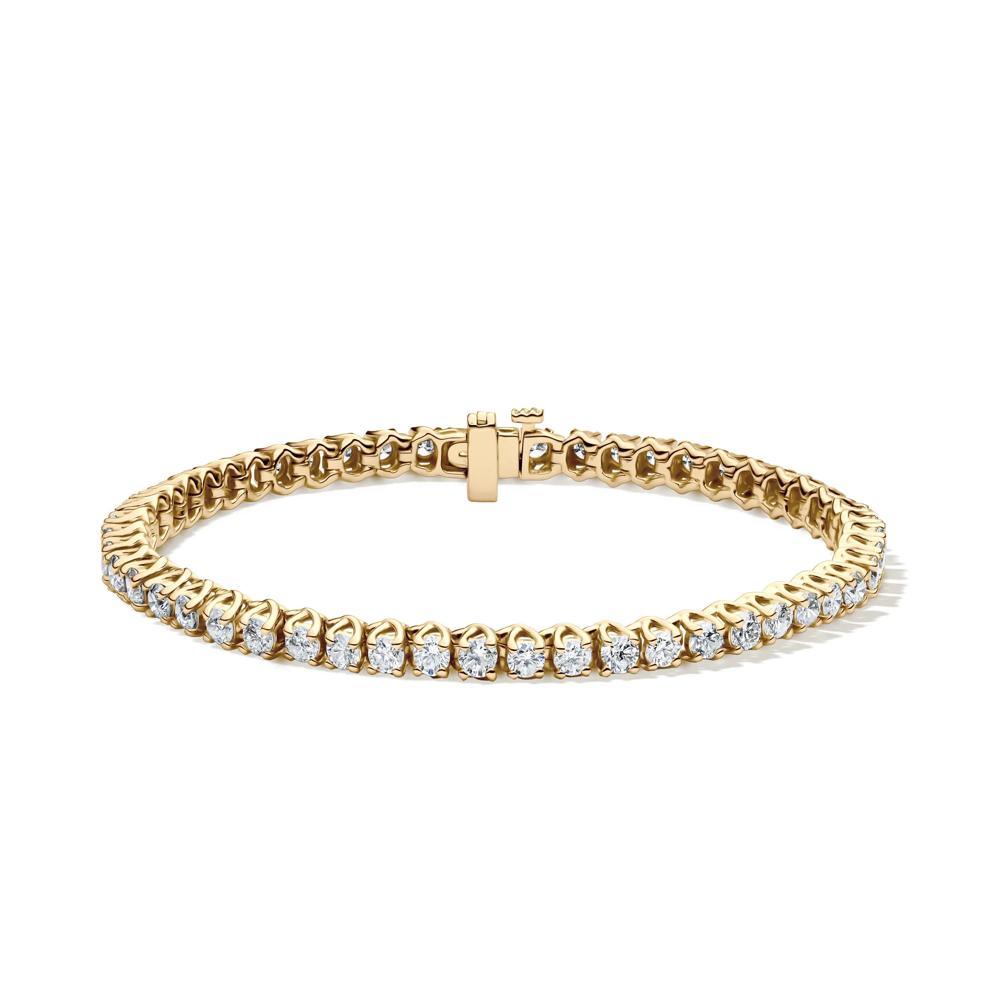 5 ct. tw. Diamond Tennis Bracelet in 10K Yellow Gold – Image 1 of 2