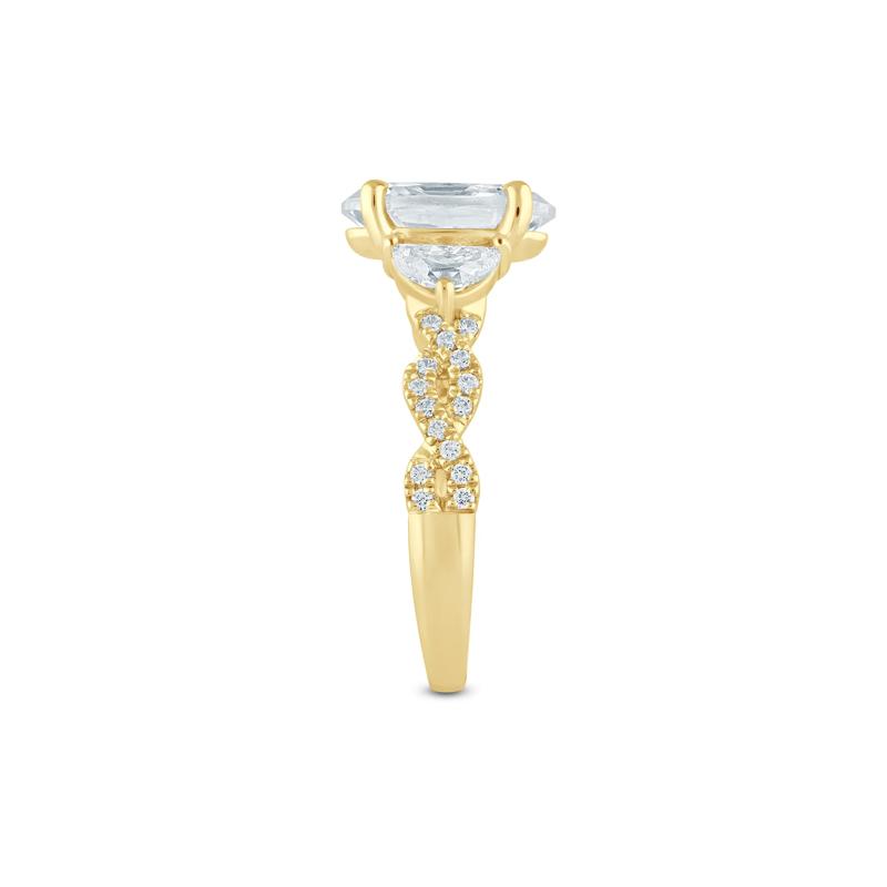 Natalie Lab Grown Diamond Engagement Ring in 14K Yellow Gold &#40;3 5/8 ct. tw.&#41; – Image 3 of 3