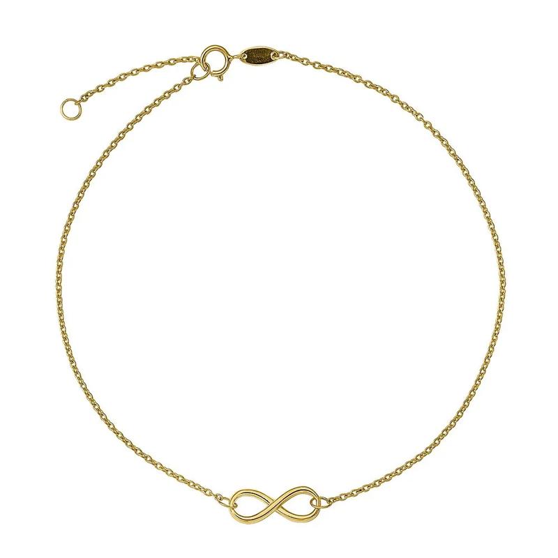 Infinity Ankle Bracelet in 14K Yellow Gold – Image 1 of 1