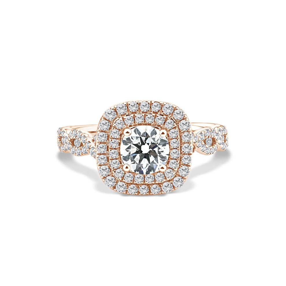Lab Grown Diamond Engagement Ring in 10K Rose Gold (1 1/5 ct. tw.) – Image 1 of 4