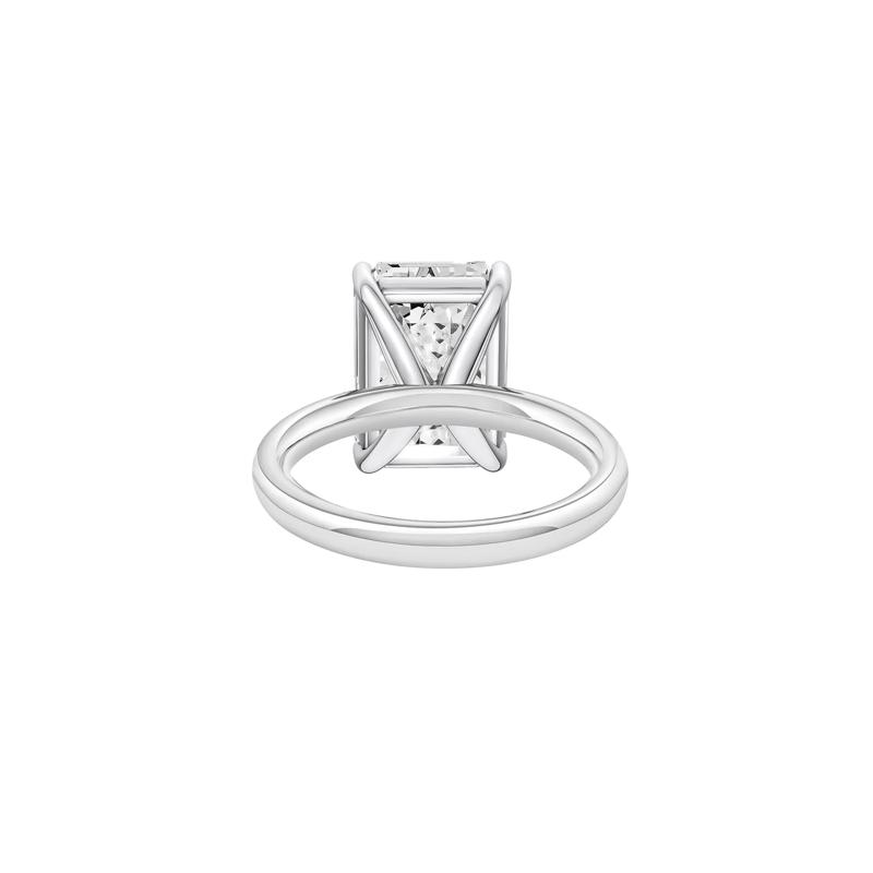 Lab Grown Diamond Emerald-Cut Solitaire Ring in Platinum &#40;7 ct.&#41; – Image 4 of 4