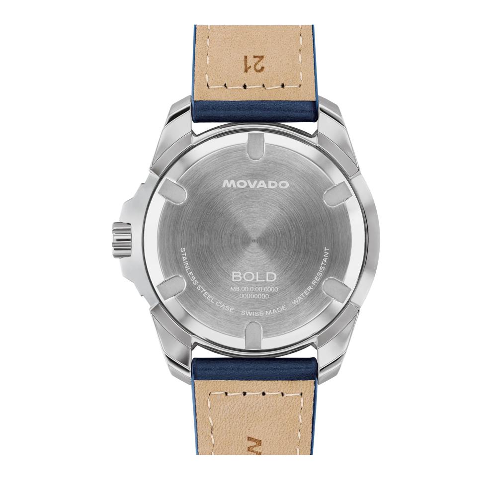 Men's Verso S Watch in Navy Leather – Image 3 of 3
